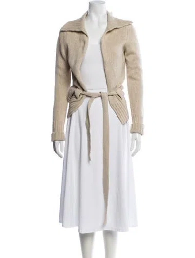 Pre-owned Theory Merino Wool Sweater In Neutral