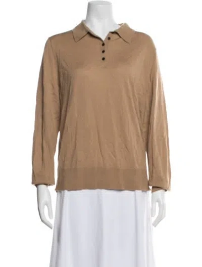 Pre-owned Theory Merino Wool Sweater In Neutrals