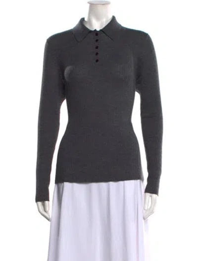 Pre-owned Theory Merino Wool Sweater W/ Tags In Grey