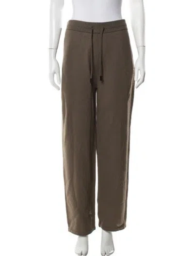 Pre-owned Theory Merino Wool Sweatpants W/ Tags In Brown
