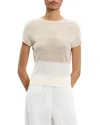 Theory Tiny Tee 2 Nebulous Organic Cotton Top In White