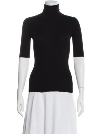 Pre-owned Theory Merino Wool Turtleneck Sweater In Gray