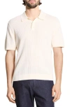 Theory Mesh Regular Fit Polo Shirt In White