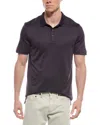 Theory Micro Polo Shirt In Burgundy