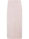 Theory Mid-length Straight Skirt In Pink