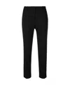 Theory Mid-rise Cropped Trousers In Black