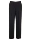 Theory Tailored Flare Pants With Fitted Waist In Black