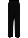 Theory Mid-rise Wide-leg Trousers In Black