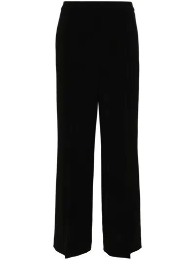 THEORY MID-RISE WIDE-LEG TROUSERS