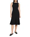 Theory Crepe Midi Dress In Black