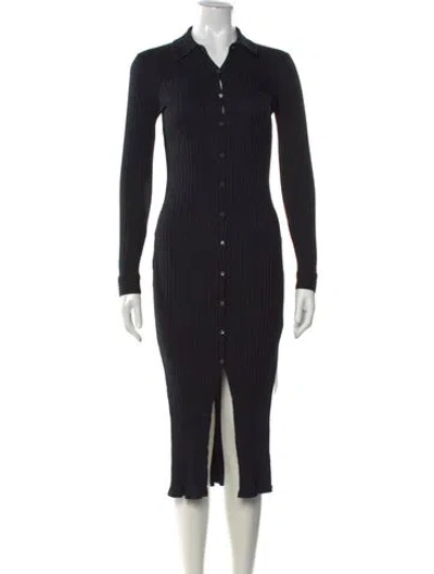 Pre-owned Theory Midi Length Dress In Black