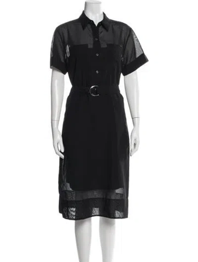 Pre-owned Theory Midi Length Dress W/ Tags In Blue