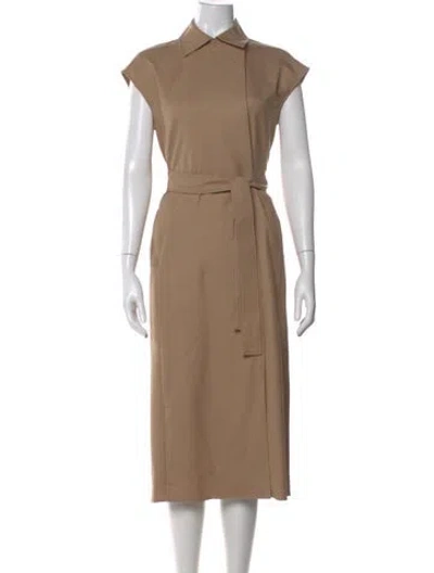 Pre-owned Theory Midi Length Dress W/ Tags In Green