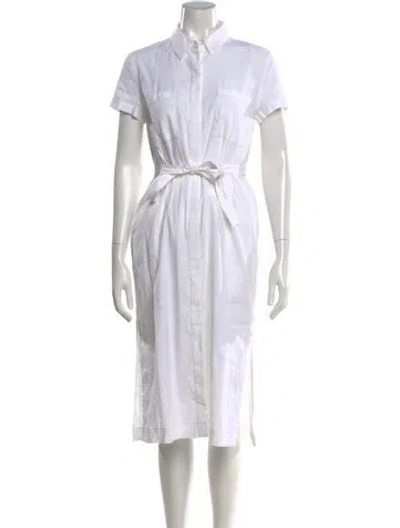 Pre-owned Theory Midi Length Dress In White