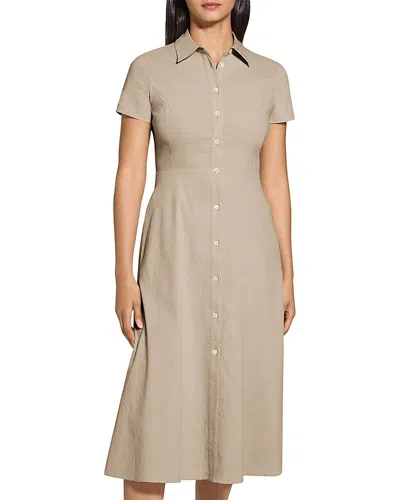 THEORY MIDI SHIRTDRESS