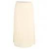 Theory Midi Side Slits Dress In Cream Polyester In White