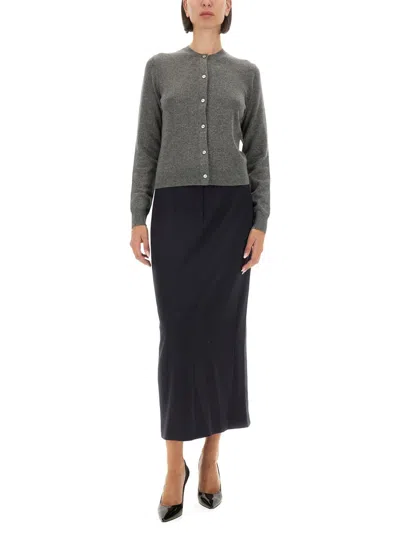 Theory Midi Skirt In Blue
