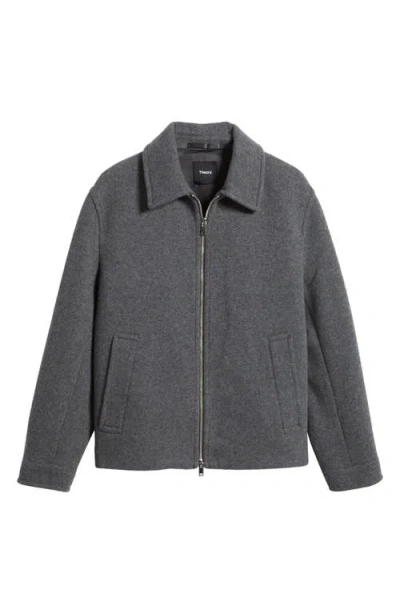 Theory Milo Loft Wool Blend Jacket In Dark Pestle Melange