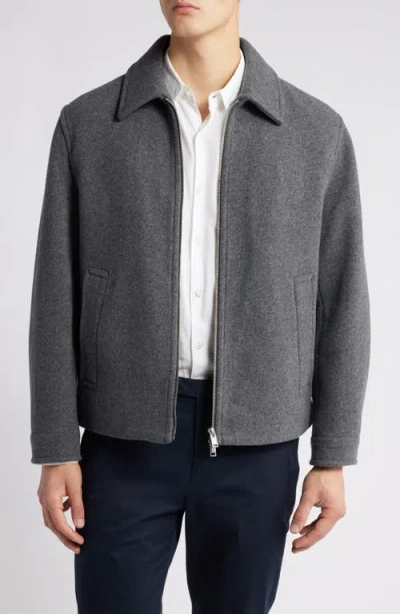 Theory Milo Loft Wool Blend Jacket In Gray