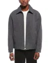 Theory Milo Boucle-speckle Jacket In Gray