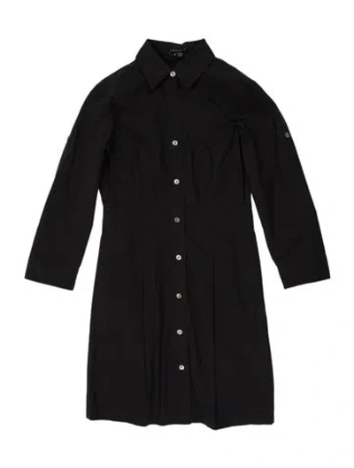 Pre-owned Theory Mini Dress In Black