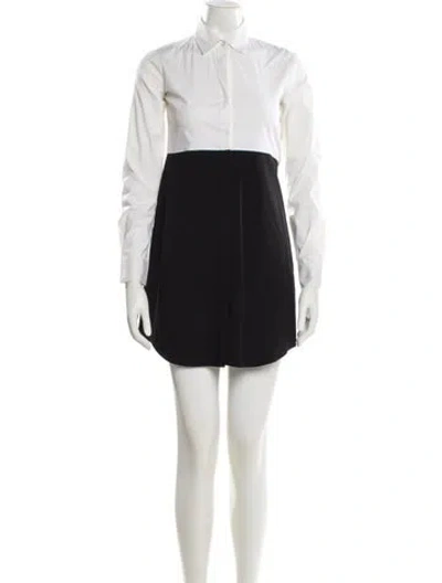 Pre-owned Theory Mini Dress In Black
