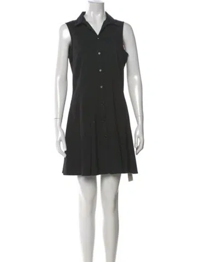 Pre-owned Theory Mini Dress In Black