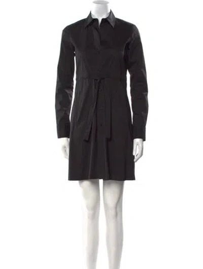 Pre-owned Theory Mini Dress In Black