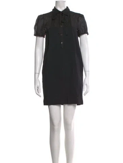 Pre-owned Theory Mini Dress In Black