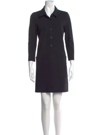 Pre-owned Theory Mini Dress In Black