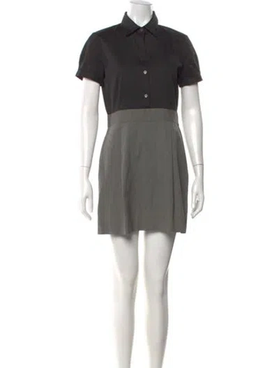 Pre-owned Theory Mini Dress In Black
