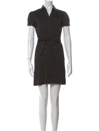 Pre-owned Theory Mini Dress In Black