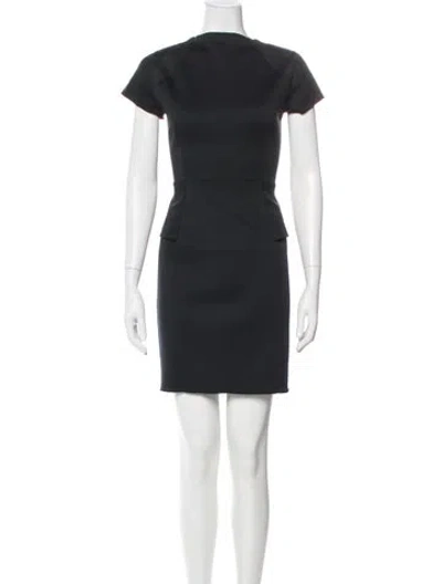 Pre-owned Theory Mini Dress In Black