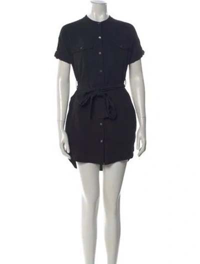 Pre-owned Theory Mini Dress In Black