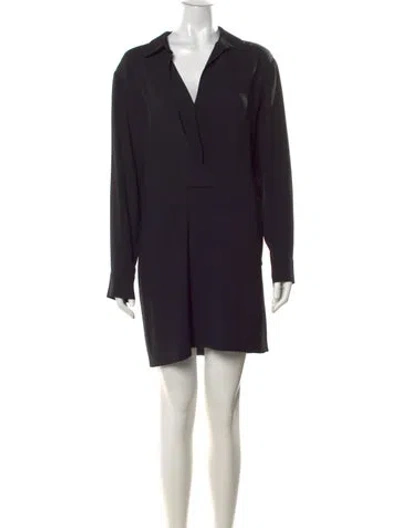 Pre-owned Theory Mini Dress In Black