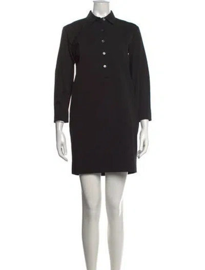 Pre-owned Theory Mini Dress In Black