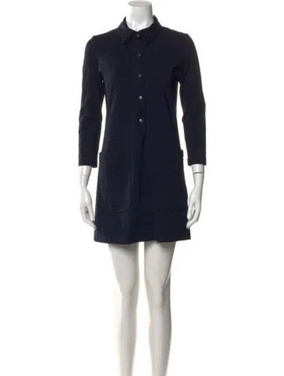 Pre-owned Theory Mini Dress In Black