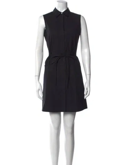 Pre-owned Theory Mini Dress In Black