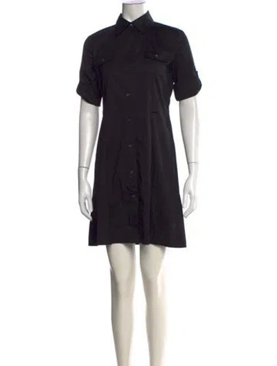 Pre-owned Theory Mini Dress In Black