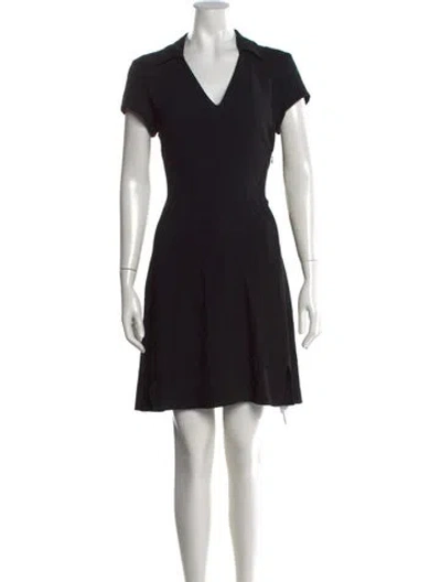 Pre-owned Theory Mini Dress In Black