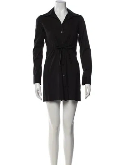 Pre-owned Theory Mini Dress In Black
