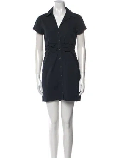 Pre-owned Theory Mini Dress In Blue