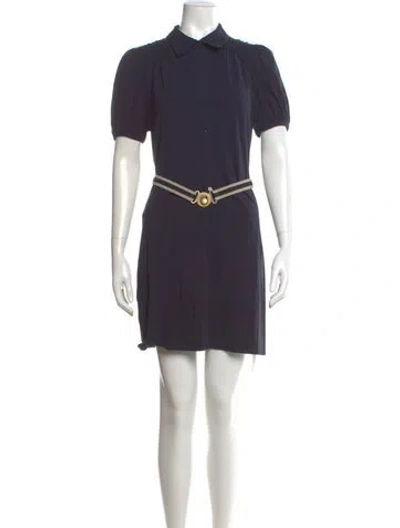 Pre-owned Theory Mini Dress In Blue