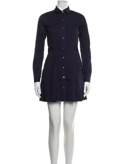 Pre-owned Theory Mini Dress In Blue