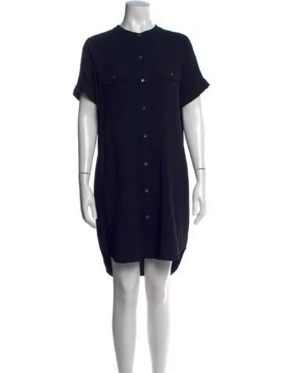 Pre-owned Theory Mini Dress In Blue