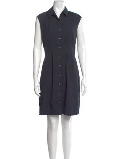 Pre-owned Theory Mini Dress In Blue