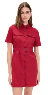 Theory Mini Dress Cherry