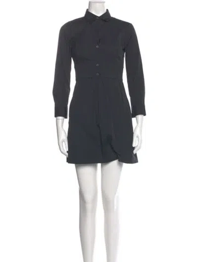 Pre-owned Theory Mini Dress In Gray