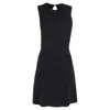 Theory Mini Dress In Black Wool In Black