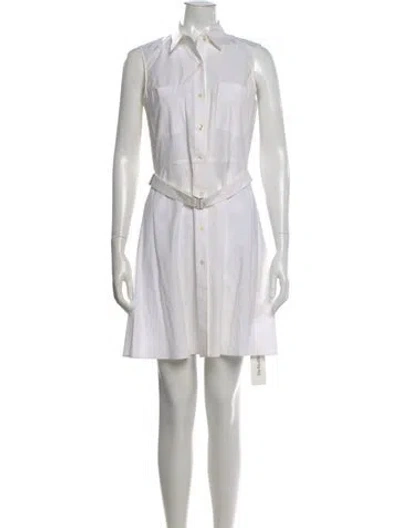 Pre-owned Theory Mini Dress In White